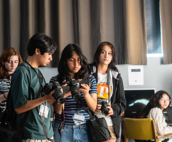 Pacific Summer High School Institute students